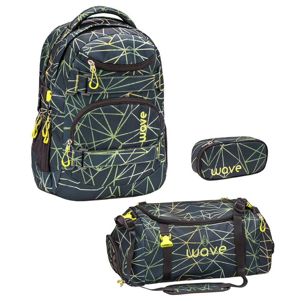 Wave Infinity Schulrucksack-Set 3tlg