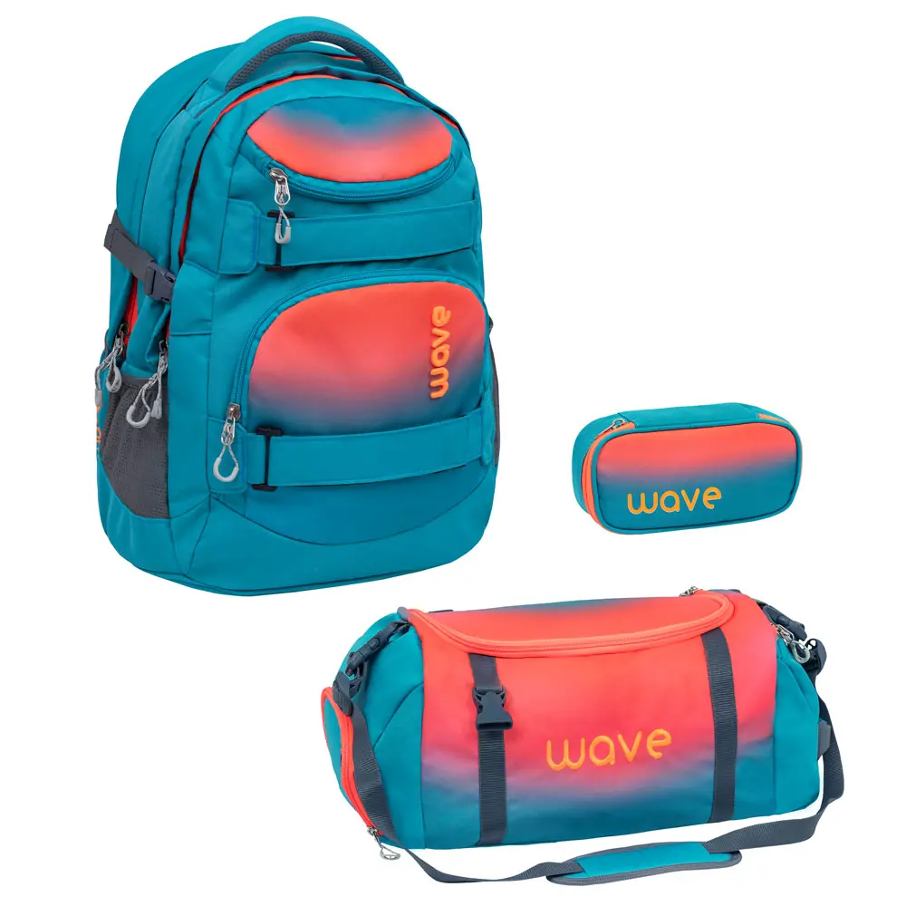 Wave Infinity Schulrucksack-Set 3tlg